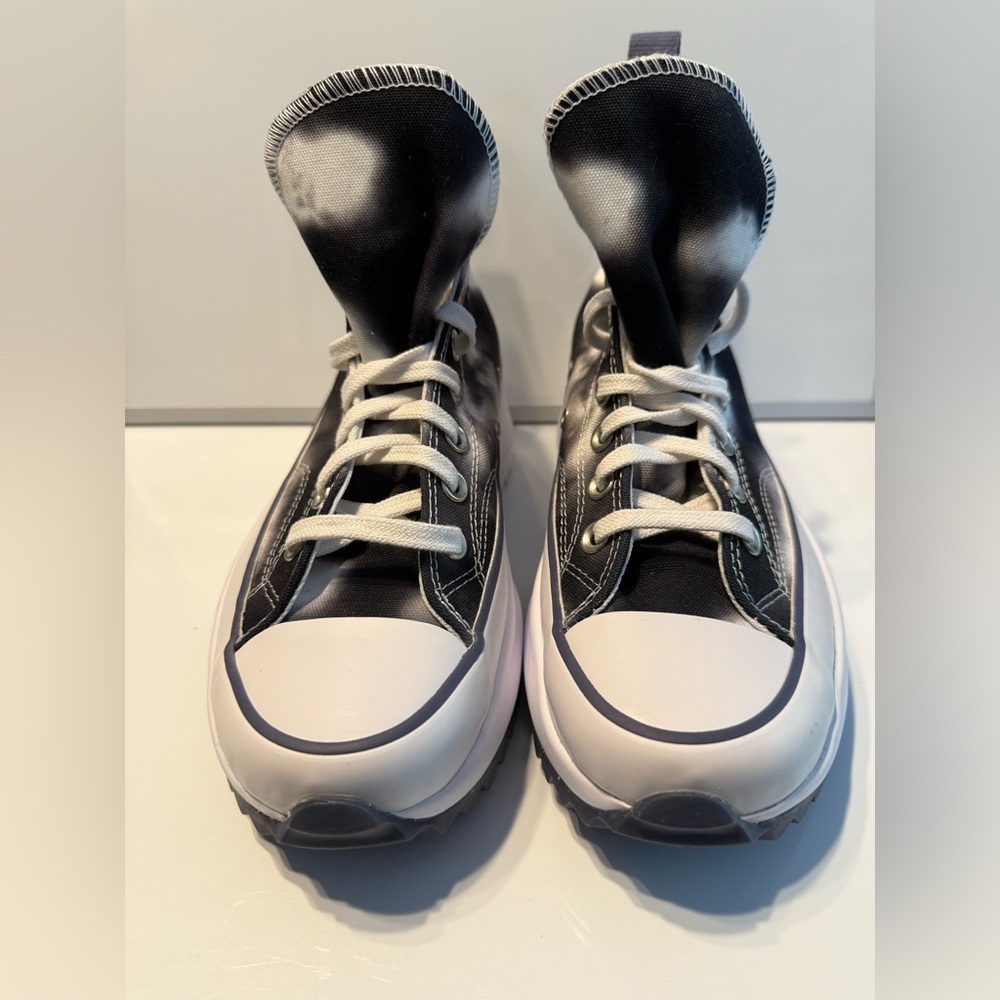 CONVERSE RUN STAR HIKE Black-White High-Top Sneakers Women’s US Size 8 NEW